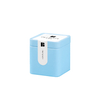 small square tea jar