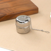 Cylindrical tea infuser with chain