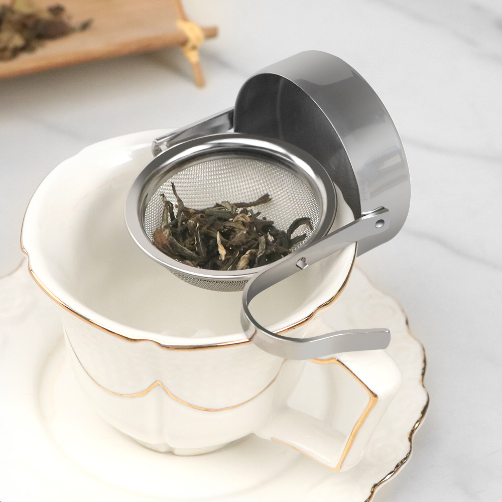 Mesh Tea Infuser with Drip Tray