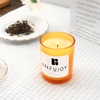 amber orange scented candle