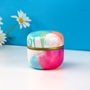Sealed round tea canister